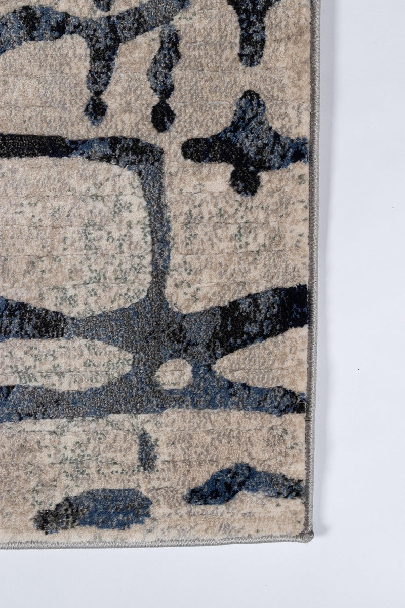 Logan Grey Designer Abstract Runner Rug - Modern Rug Importers