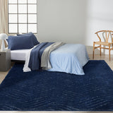 Calvin Klein SFC01 Surfaces Navy Shag Indoor Rug