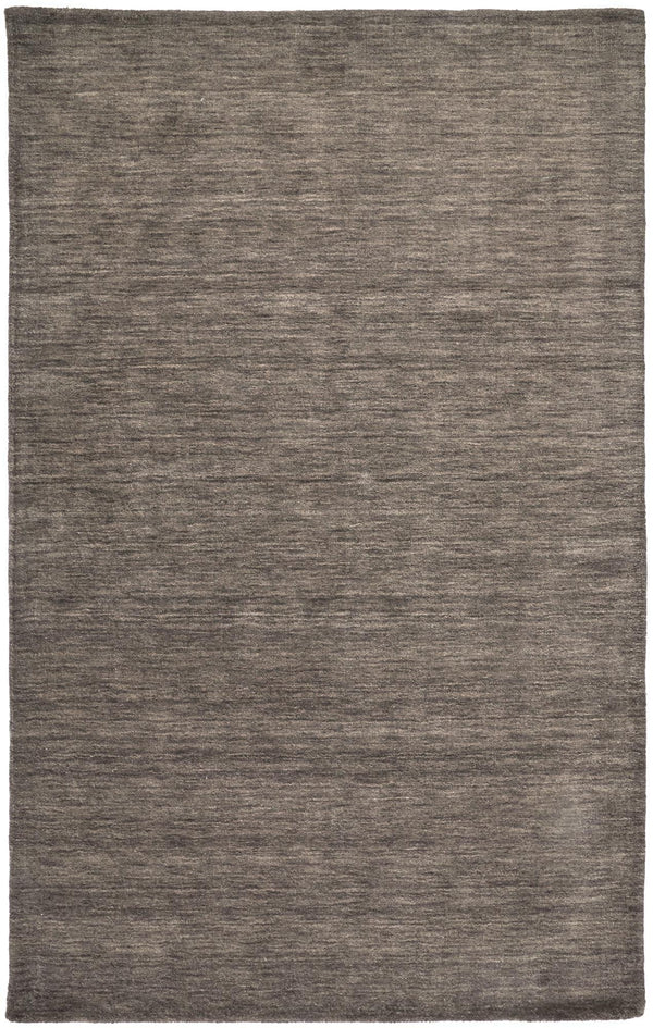 Luna Hand Woven Marled Wool Rug, Charcoal Gray, 9ft-6in x 13ft-6in Area Rug - Modern Rug Importers