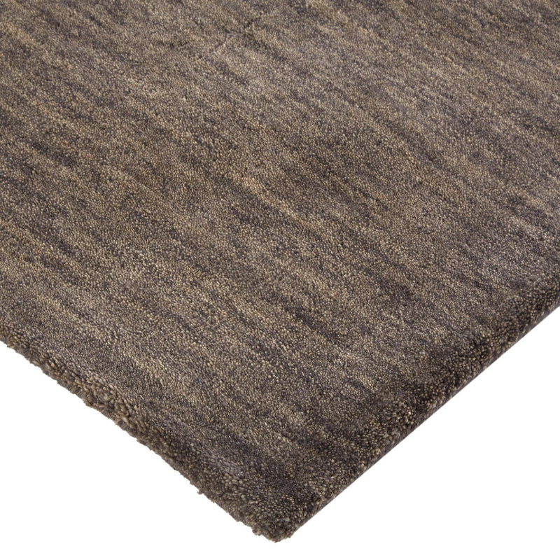 Luna Hand Woven Marled Wool Rug, Charcoal Gray, 9ft-6in x 13ft-6in Area Rug - Modern Rug Importers