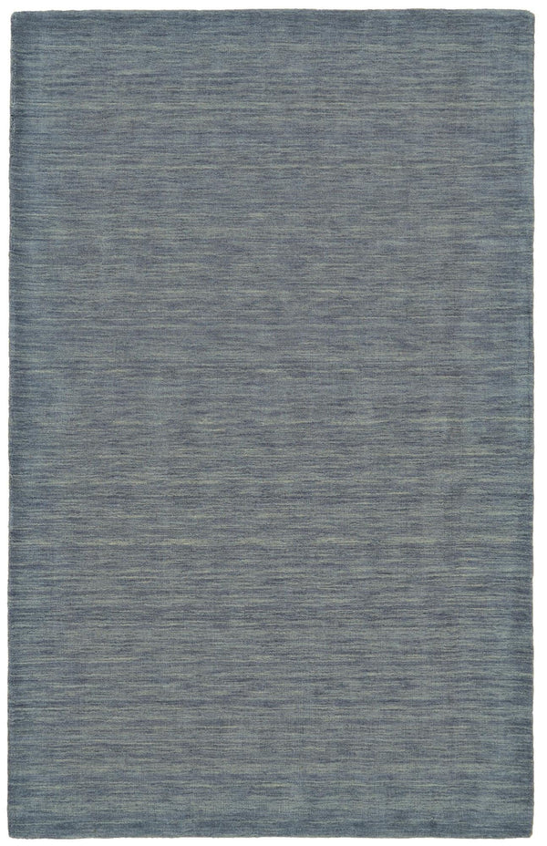 Luna Hand Woven Marled Wool Rug, Dusty Blue, 9ft-6in x 13ft-6in Area Rug - Modern Rug Importers