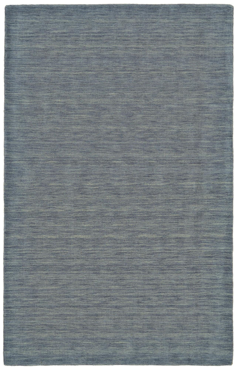 Luna Hand Woven Marled Wool Rug, Dusty Blue, 9ft-6in x 13ft-6in Area Rug - Modern Rug Importers