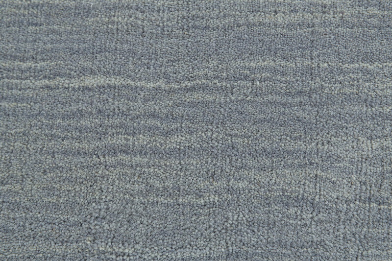 Luna Hand Woven Marled Wool Rug, Dusty Blue, 9ft-6in x 13ft-6in Area Rug - Modern Rug Importers