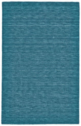 Luna Hand Woven Marled Wool Rug, Teal Blue/Green, 9ft-6in x 13ft-6in Area Rug - Modern Rug Importers