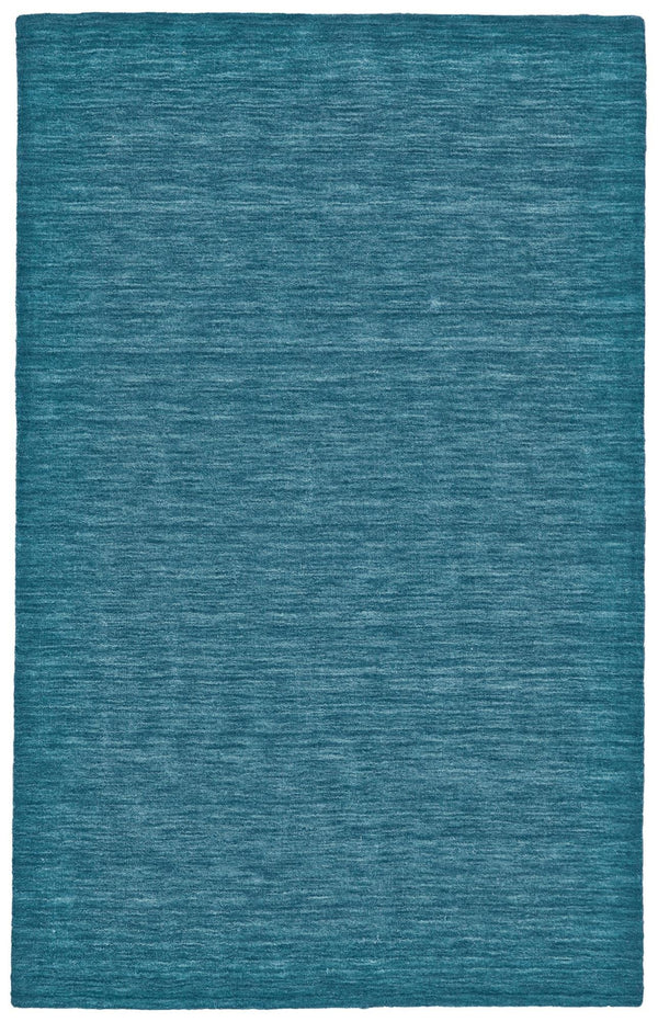 Luna Hand Woven Marled Wool Rug, Teal Blue/Green, 9ft-6in x 13ft-6in Area Rug - Modern Rug Importers