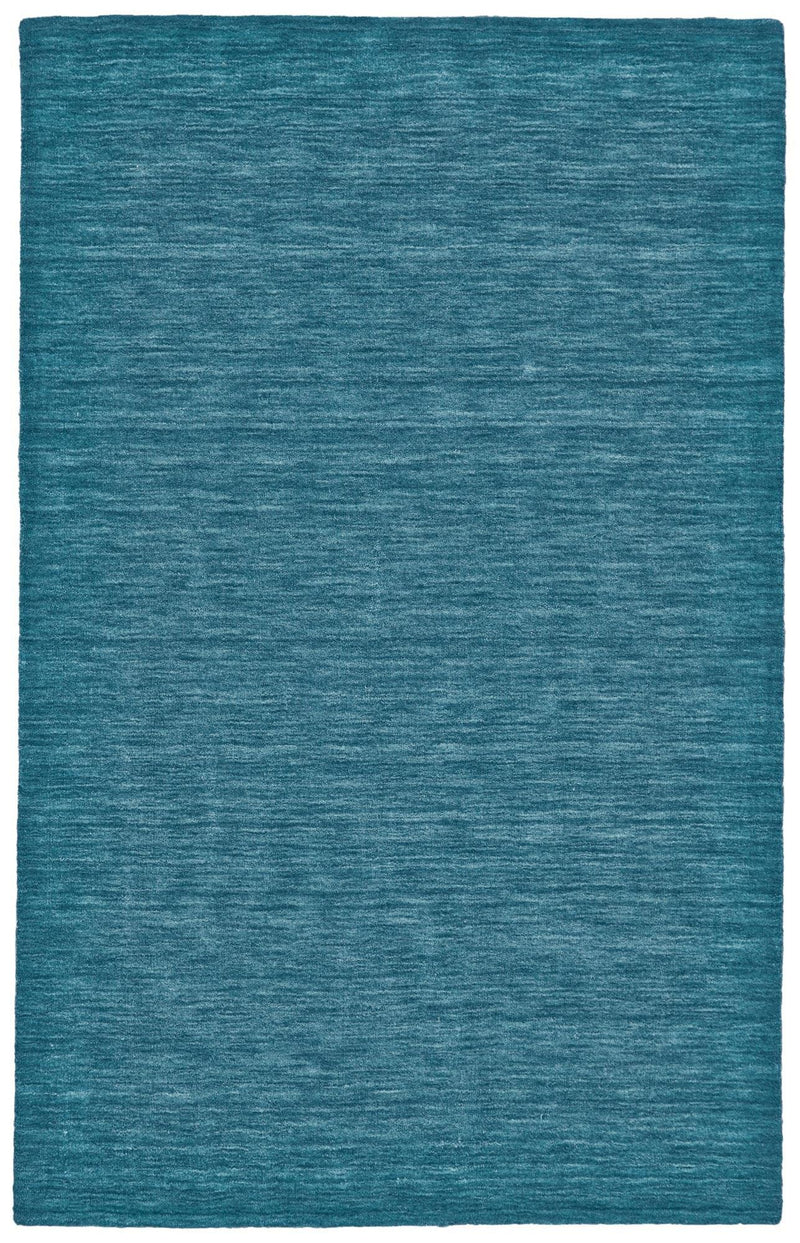 Luna Hand Woven Marled Wool Rug, Teal Blue/Green, 9ft-6in x 13ft-6in Area Rug - Modern Rug Importers