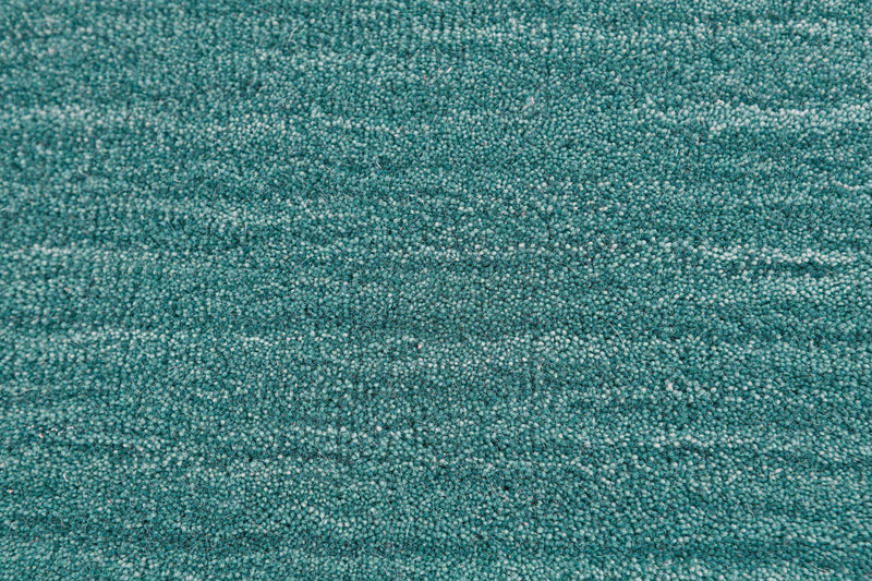 Luna Hand Woven Marled Wool Rug, Teal Blue/Green, 9ft-6in x 13ft-6in Area Rug - Modern Rug Importers