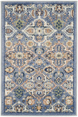 Nourison Home ALR03 Allur Light Blue Bohemian Indoor Rug