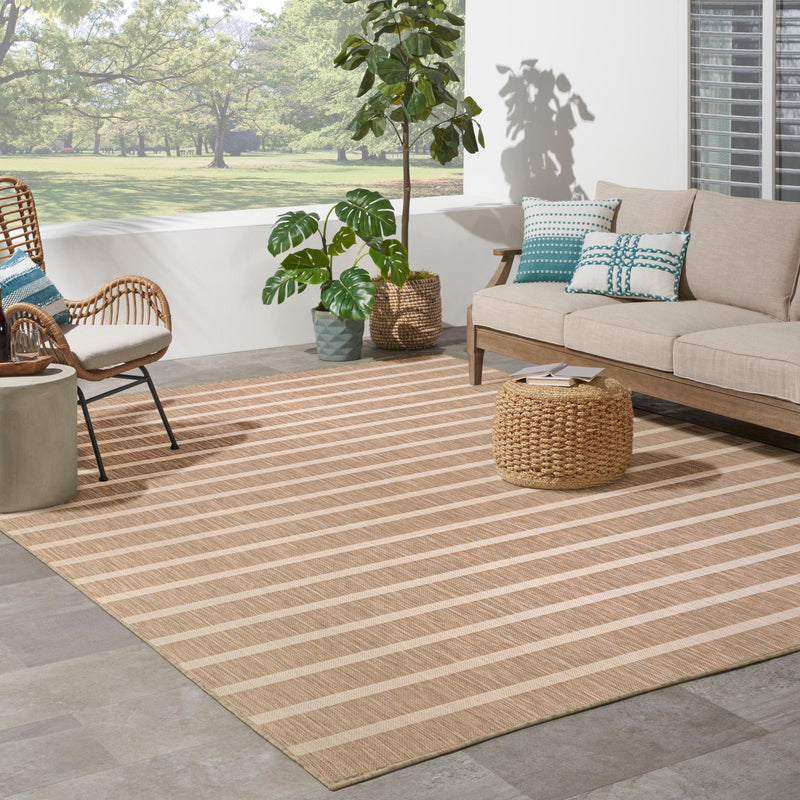 Nourison Positano POS03 Beige Ivory Modern Rug