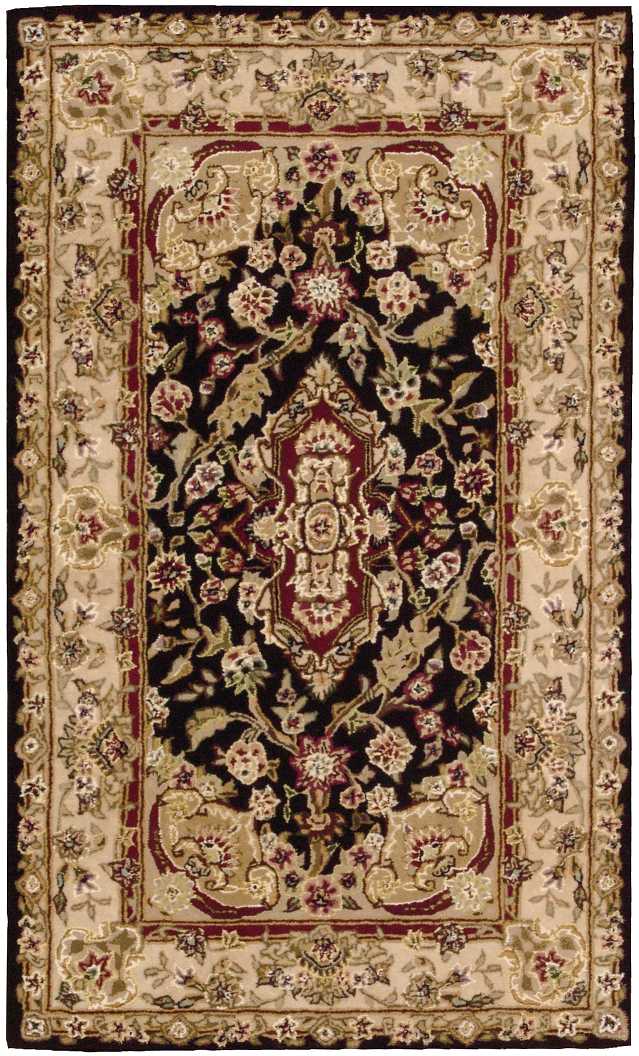 N N 2000 Black Traditional Indoor Rug