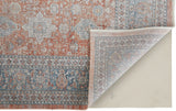 Marquette Traditional Persian Style Rug, Rust/Aegean Blue, 5ft x 7ft-2in Area Rug - Modern Rug Importers