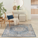 Nourison Vintage Home VNH01 Blue Bohemian Indoor Rug