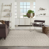 Nourison Positano POS02 Light Grey Modern Rug