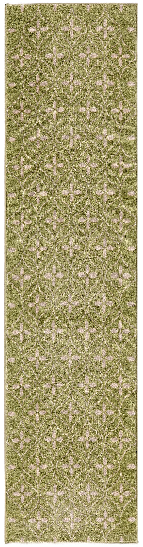 Nourison Nourison Essentials NRE04 Green Ivory Modern Rug