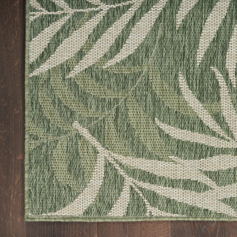 Nourison Garden Oasis GOA01 Green Ivory Outdoor Rug