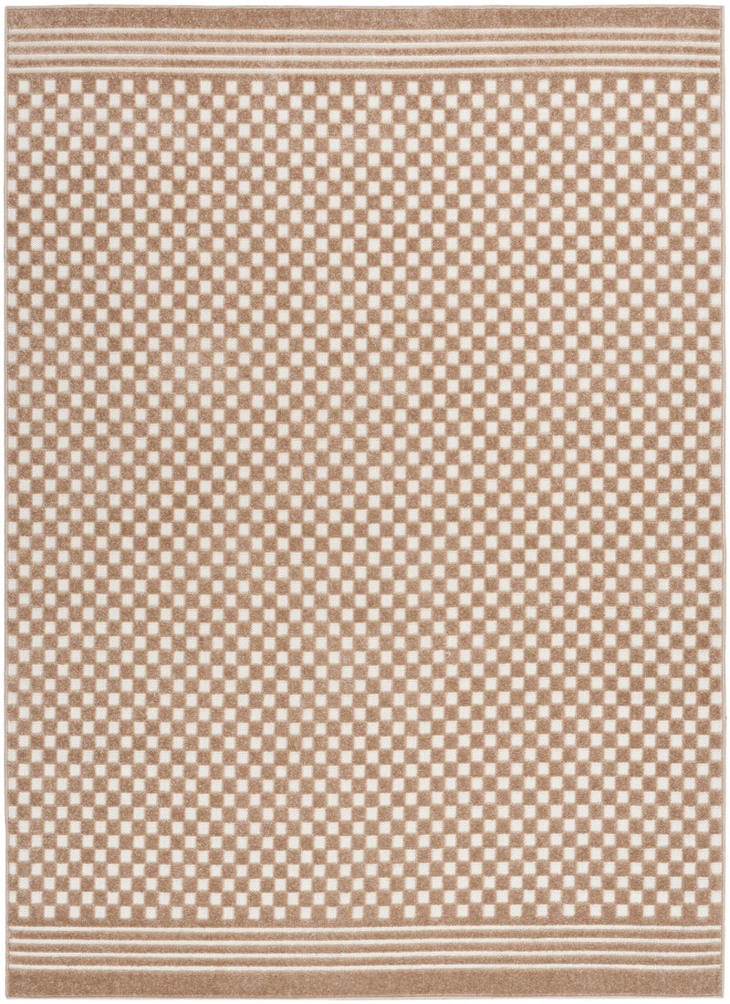 Nourison Care Free CAF02 Brown Modern Indoor Rug