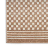 Nourison Care Free CAF02 Brown Modern Indoor Rug