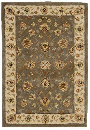 N N 2000 Olive Traditional Indoor Rug