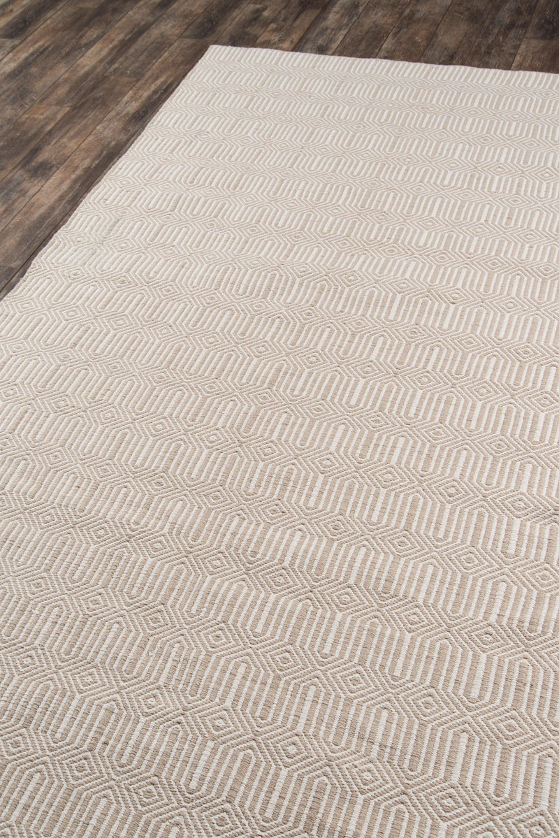 Newton Beige Holden Hand Woven Geometric Runner Rug - Modern Rug Importers