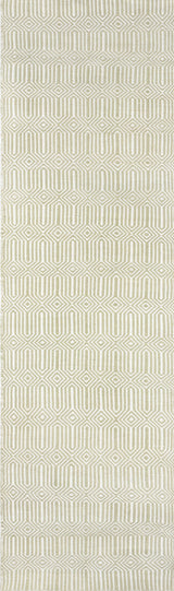 Newton Green Holden Hand Woven Geometric Runner Rug - Modern Rug Importers