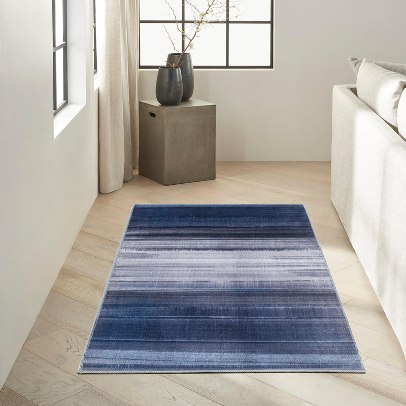 Calvin Klein Launder CK031 Navy Modern Indoor Rug