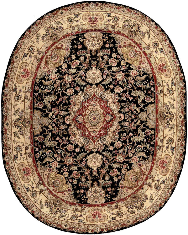 N N 2000 Black Traditional Indoor Rug