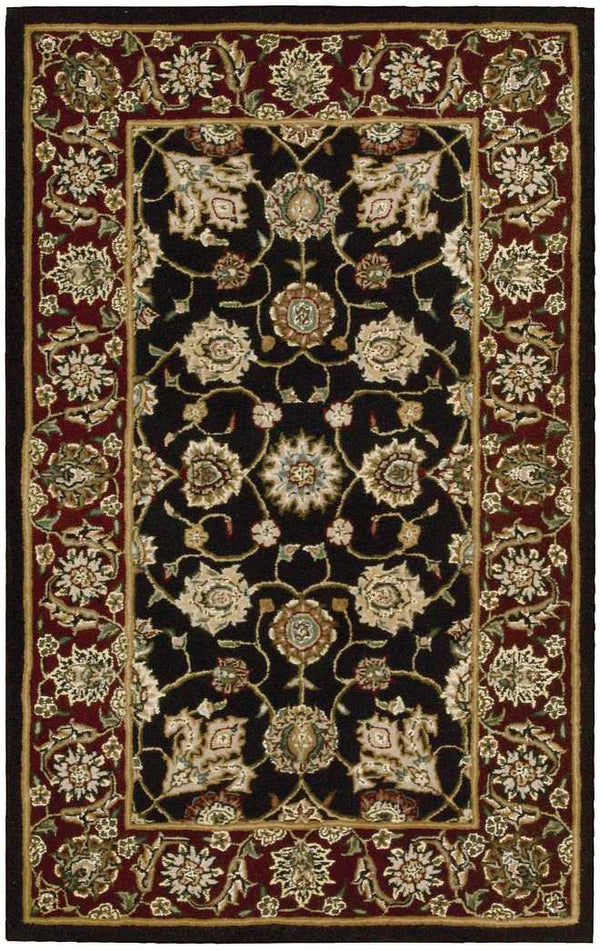 N N 2000 Black Traditional Indoor Rug