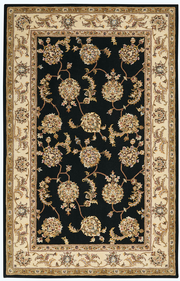 N N 2000 Black Traditional Indoor Rug