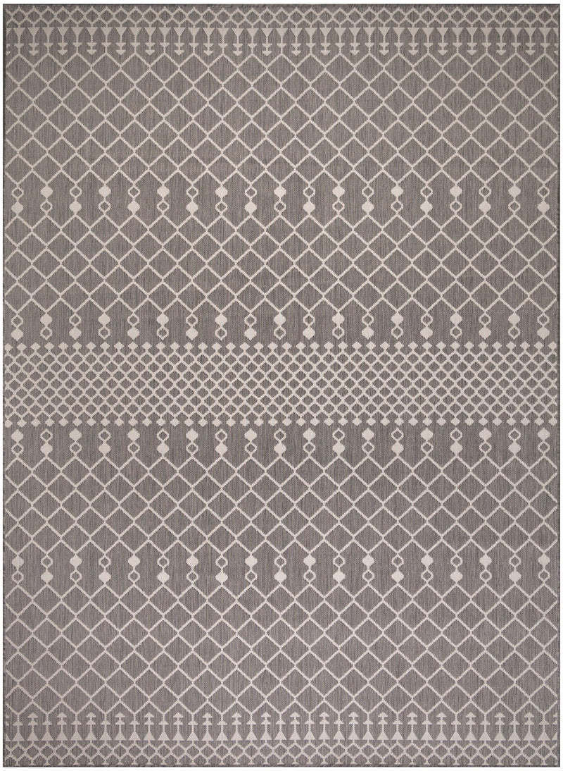 Nourison Positano POS02 Charcoal Modern Rug