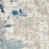 Nourison Quarry QUA01 Ivory Grey Blue Modern Indoor Rug