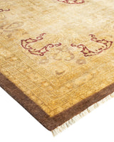 One-of-a-Kind Imported Hand-Knotted Area Rug  - Brown, 9' 1" x 12' 4" - Modern Rug Importers