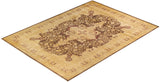 One-of-a-Kind Imported Hand-Knotted Area Rug  - Brown, 9' 1" x 12' 4" - Modern Rug Importers