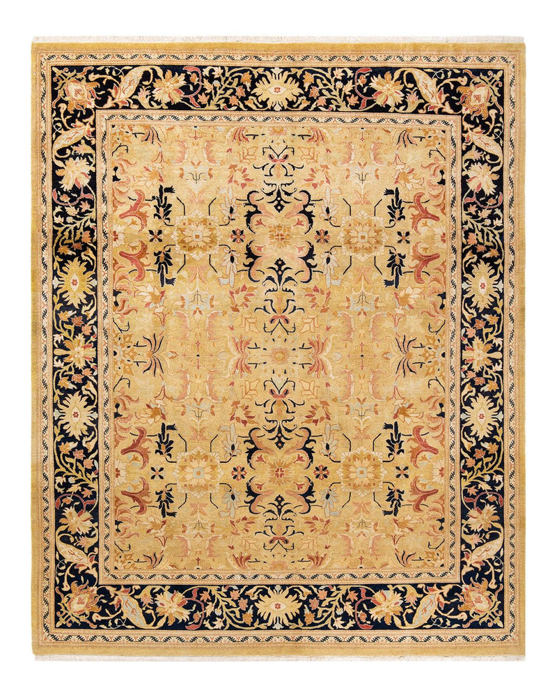 One-of-a-Kind Imported Hand-Knotted Area Rug  - Green, 8' 3" x 10' 4" - Modern Rug Importers