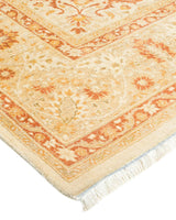 One-of-a-Kind Imported Hand-Knotted Area Rug  - Ivory, 6' 0" x 8' 10" - Modern Rug Importers