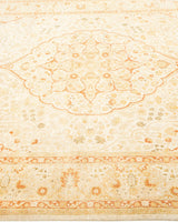 One-of-a-Kind Imported Hand-Knotted Area Rug  - Ivory, 6' 0" x 8' 10" - Modern Rug Importers