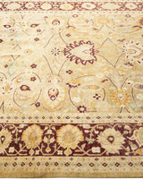 One-of-a-Kind Imported Hand-Knotted Area Rug  - Ivory, 6' 1" x 9' 2" - Modern Rug Importers