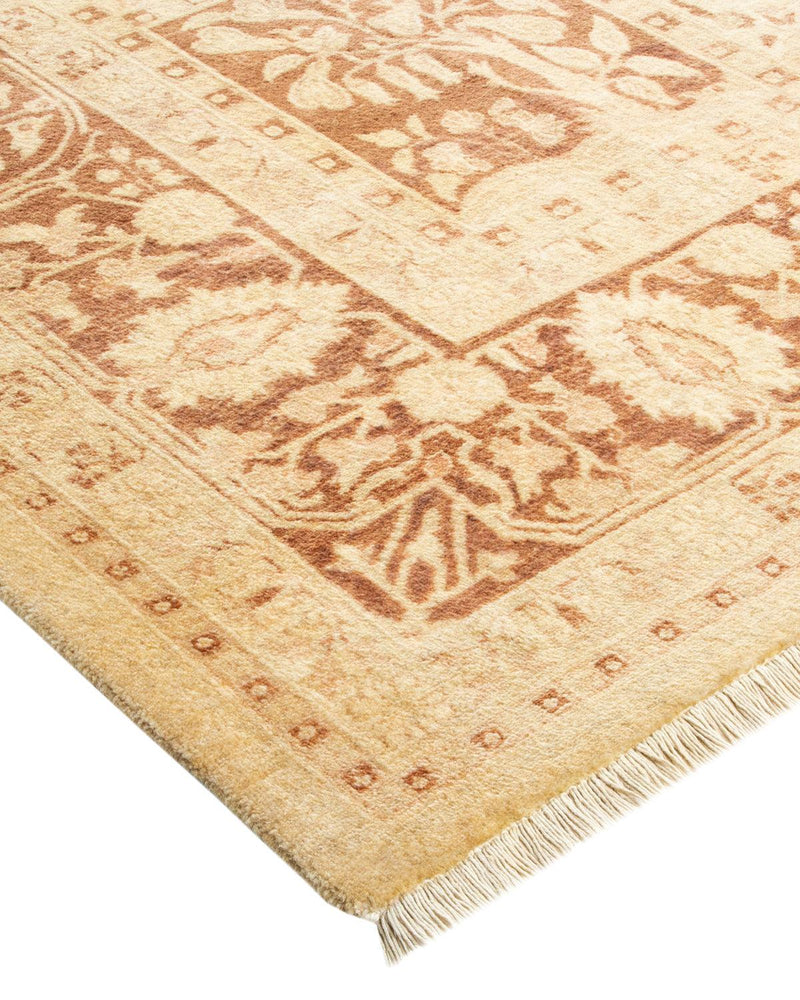 One-of-a-Kind Imported Hand-Knotted Area Rug  - Ivory, 6' 2" x 9' 1" - Modern Rug Importers