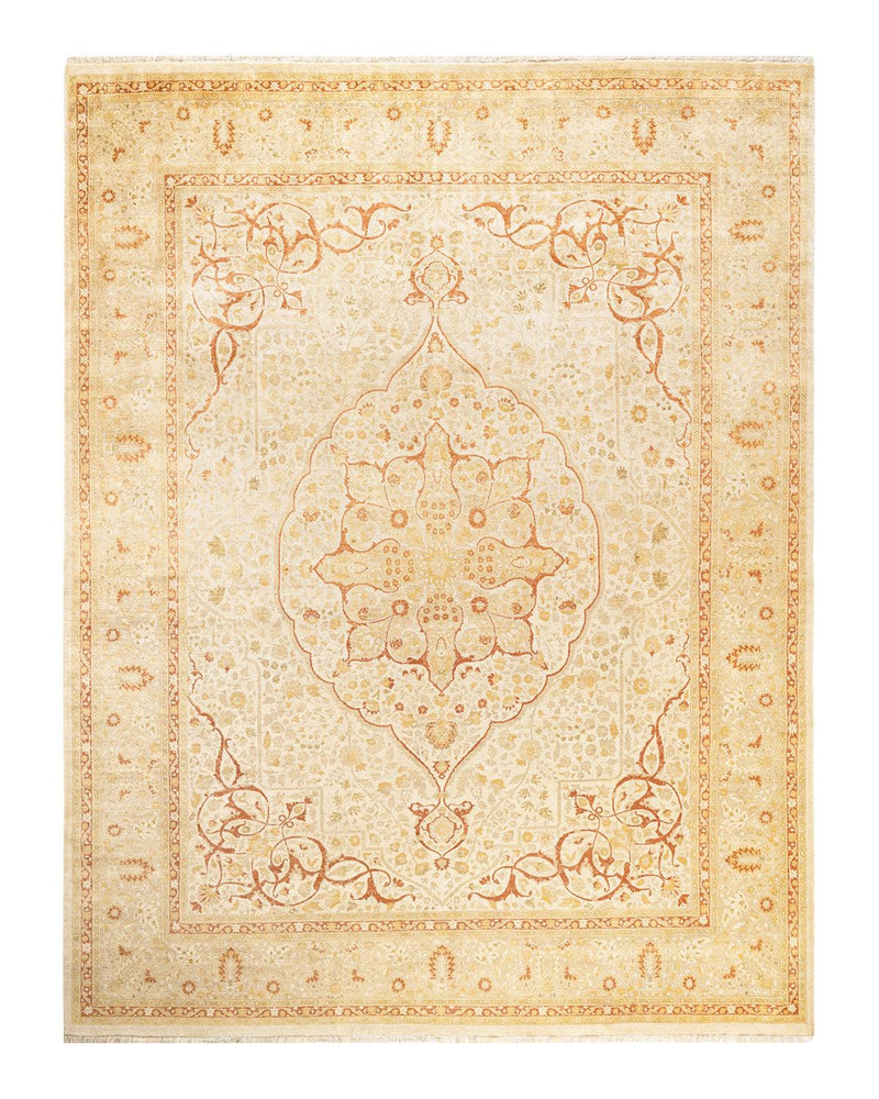 One-of-a-Kind Imported Hand-Knotted Area Rug  - Ivory, 8' 0" x 10' 3" - Modern Rug Importers