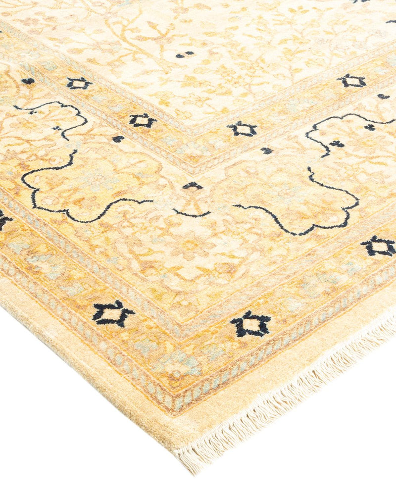 One-of-a-Kind Imported Hand-Knotted Area Rug  - Ivory, 8' 1" x 10' 6" - Modern Rug Importers