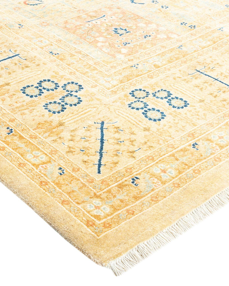 One-of-a-Kind Imported Hand-Knotted Area Rug  - Ivory, 8' 2" x 10' 4" - Modern Rug Importers