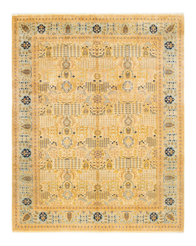 One-of-a-Kind Imported Hand-Knotted Area Rug  - Ivory, 8' 3" x 10' 3" - Modern Rug Importers