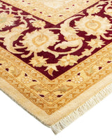 One-of-a-Kind Imported Hand-Knotted Area Rug  - Ivory, 9' 1" x 12' 1" - Modern Rug Importers