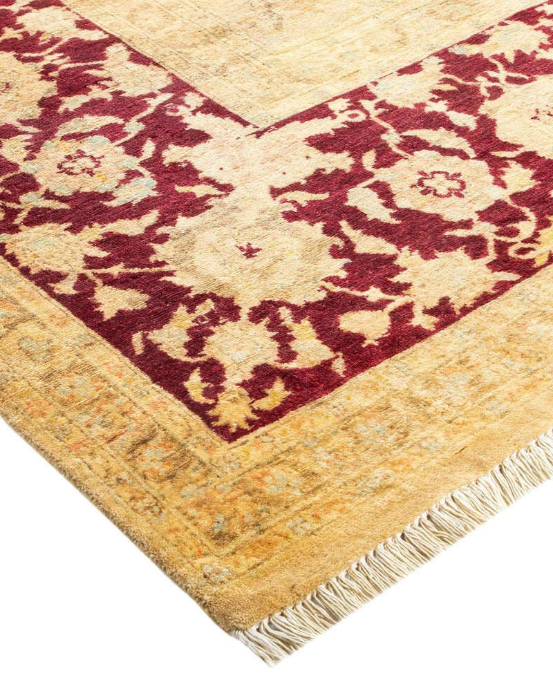 One-of-a-Kind Imported Hand-Knotted Area Rug  - Ivory, 9' 2" x 12' 1" - Modern Rug Importers