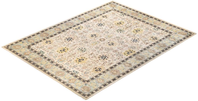 One-of-a-Kind Imported Hand-Knotted Area Rug  - Ivory, 9' 2" x 12' 3" - Modern Rug Importers