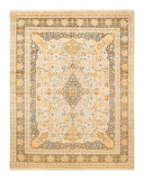 One-of-a-Kind Imported Hand-Knotted Area Rug  - Ivory, 9' 3" x 11' 10" - Modern Rug Importers