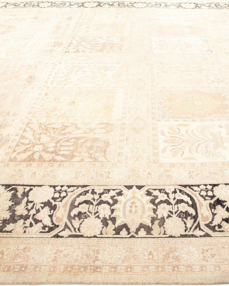 One-of-a-Kind Imported Hand-knotted Area Rug  - Ivory, 9' 3" x 11' 10" - Modern Rug Importers