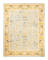 One-of-a-Kind Imported Hand-Knotted Area Rug  - Light Blue, 8' 2" x 10' 6" - Modern Rug Importers