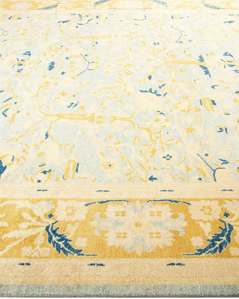 One-of-a-Kind Imported Hand-Knotted Area Rug  - Light Blue, 8' 2" x 10' 6" - Modern Rug Importers