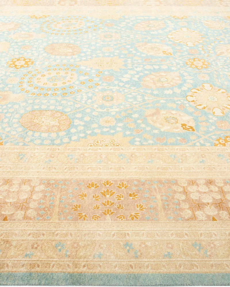 One-of-a-Kind Imported Hand-knotted Area Rug  - Light Blue, 8' 4" x 10' 0" - Modern Rug Importers