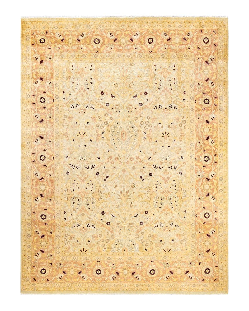 One-of-a-Kind Imported Hand-Knotted Area Rug  - Light Blue, 9' 0" x 12' 0" - Modern Rug Importers